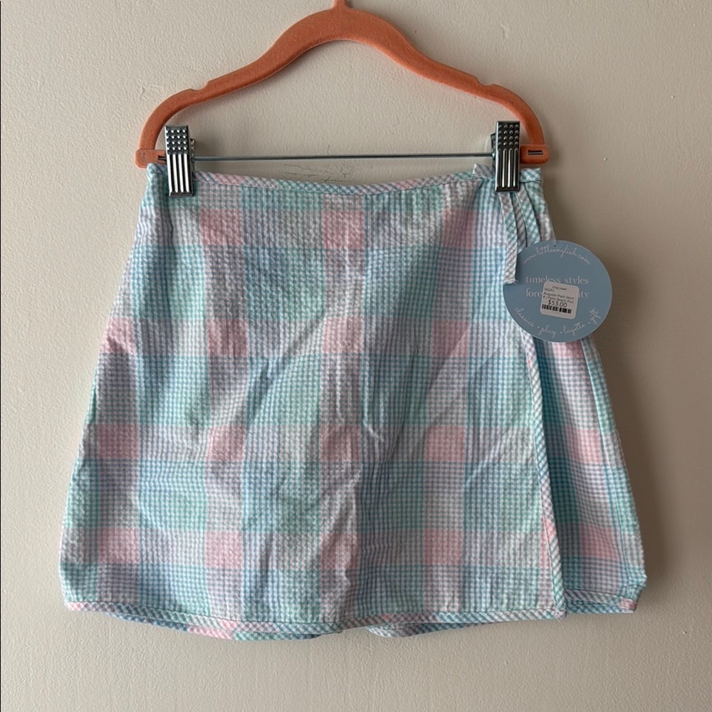 Little English Mini Skort Blue Pink Casual